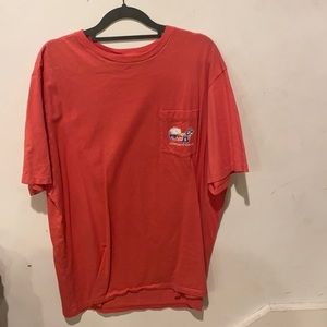 Pink vineyard vines lacrosse tee shirt